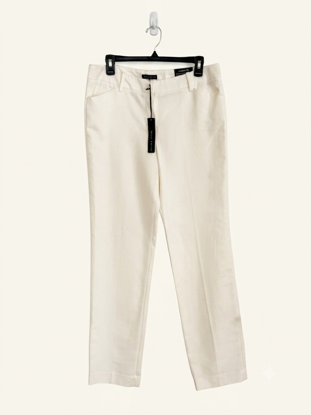Willi Smith White Modern Fit Pants